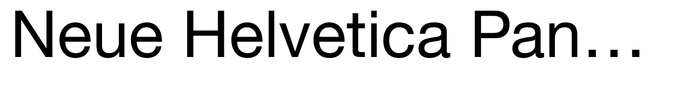 Neue Helvetica Paneuropean 55 Roman